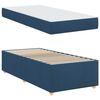 vidaXL Bedframe met matras Blauw 100 x 200 cm Stof