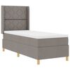 vidaXL Boxspringbed met matras met hoofdeinde Taupe 80 x 200 cm Stof