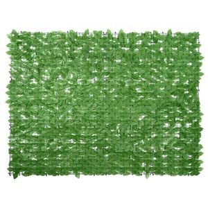 vidaXL Balkonscherm met groene bladeren 200x150 cm