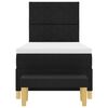 vidaXL Boxspring bed met matras met hoofdeinde Zwart 100 x 200 cm Stof