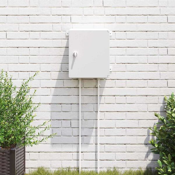 vidaXL Bedieningskast Grijs 47 x 20 x 60 cm ABS Kunststof