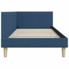 vidaXL Hoekbedframe met hoofdeinde Blauw 80 cm x 200 cm Fluweel