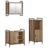 vidaXL Badkamerkastenset 3 st Artisanaal eiken 40 x 36 x 99,5 cm