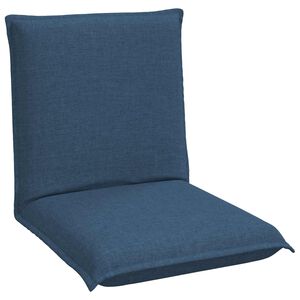 vidaXL Verstelbare vlo stoelen Blauw Stof