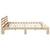 vidaXL Bedframe met hoofdeinde Naturel 180 x 200 cm Massief grenenhout