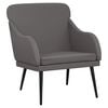 vidaXL Fauteuil 63x76x80 cm kunstleer grijs