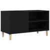 vidaXL Platenkast 84,5 x 38 x 48 cm Bewerkt hout Zwart eiken