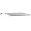 vidaXL Handbediende luifel met LED's Antraciet en Wit 5 x 3 m