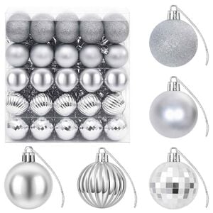 vidaXL Kerstballen set 100 st zilver 4 cm Polystyreen