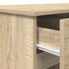vidaXL Bureau met lade Sonoma eiken 140 x 49 x 76 cm Bewerkt hout
