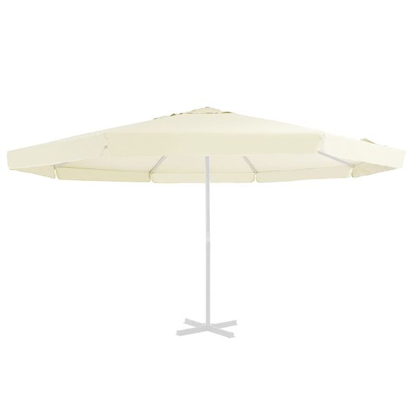 vidaXL Vervangingsdoek voor parasol 515 cm zandkleurig