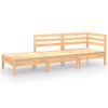 vidaXL 3-delige Loungeset massief grenenhout