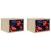 vidaXL Wandkastje KIEL 2 st Sonoma Eiken 36 x 33 x 25 cm Bewerkt hout
