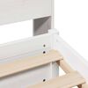 vidaXL Bed met boekenkast zonder matras grenenhout wit 90x200 cm