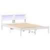 vidaXL Bedframe met hoofdeinde Wit 120 x 200 cm Massief grenenhout