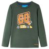Kindershirt met lange mouwen 104 donkergroen
