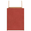 vidaXL Papieren zakken 250 st met hengsels 32x22x28 cm rood