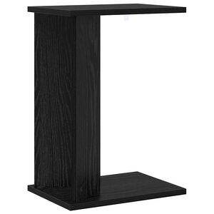 vidaXL Bijzettafel Zwart Eiken 35 x 25 x 50 cm Bewerkt hout
