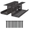 vidaXL Kabelgoot voor onder bureau 2 st Zwart 35 x 12 x 13 cm Staal