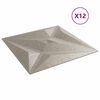 vidaXL Wandpanelen Ster 12 pcs Ster Beton 50 x 50 cm XPS Schuim