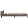 vidaXL Bedframe met hoofdbord kunstleer grijs 140x200 cm