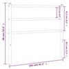 vidaXL Vervangend hoofdbord 100 cm metaal zwart