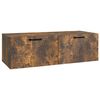 vidaXL Wandbeugel TV-kast Gerookt eiken 98 x 41 x 30 cm Bewerkt hout