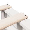vidaXL Bed met boekenkast zonder matras grenenhout wit 180x200 cm