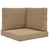 vidaXL Buiten bankkussen Polyester Taupe 60 x 60 x 8 cm
