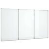 vidaXL Whiteboard magnetisch inklapbaar 180x80x1,7 cm aluminium