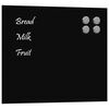 vidaXL Magneetbord voor aan de wand 60x50 cm gehard glas zwart