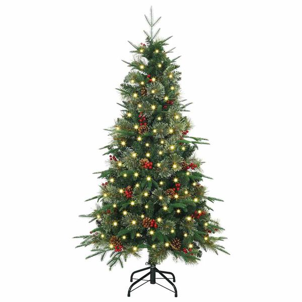 vidaXL Kunstmatige Inklapbare Kerstboom Groen 150 cm PE en PVC