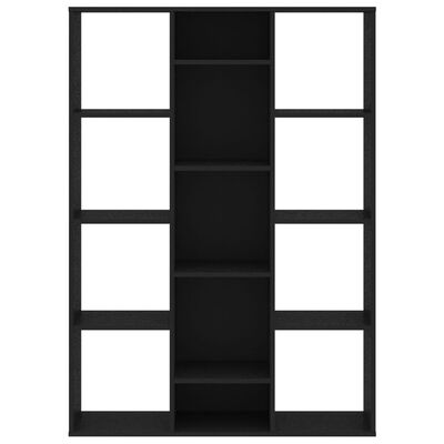 vidaXL Kamerscherm/boekenkast 100x24x140 cm bewerkt hout zwart