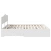 vidaXL Bedframe met hoofdeinde met lade Wit 200 x 200 cm Bewerkt hout