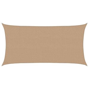 vidaXL Zonnezeil 160 g/m&sup2; 2,5x5 m HDPE taupe