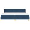 vidaXL Boxspringbed met matras met hoofdeinde Blauw 200 x 200 cm Stof