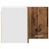 vidaXL Hangkast Oude Hout en Wit 57 x 57 x 40 cm Bewerkt hout