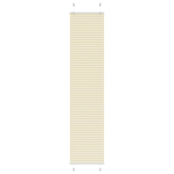 vidaXL Pliss&eacute; rolgordijn 40x200 cm stofbreedte 39,4 cm polyester cr&egrave;me