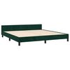 vidaXL Bedframe met hoofdeinde fluweel donkergroen 180x200 cm