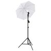 vidaXL Fotostudioset met lampen, paraplu's, achtergrond en reflector