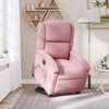 vidaXL Sta-op-massagestoel elektrisch verstelbaar fluweel roze