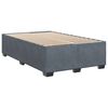 vidaXL Boxspring met matras fluweel donkergrijs 120x200 cm