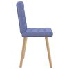vidaXL Eetkamerstoelen 6 st stof jeansblauw