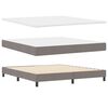 vidaXL Boxspringbed met matras Taupe 200 x 180 cm Polyester