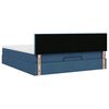 vidaXL Ottoman bed met matras 160x200cm stof blauw