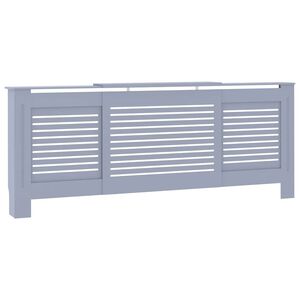 vidaXL Radiatorombouw 205 cm MDF grijs