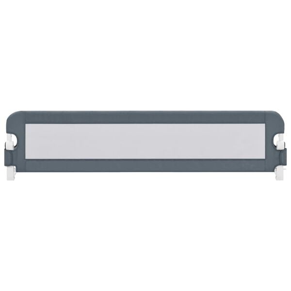 vidaXL Bedhekje peuter 180x42 cm polyester grijs