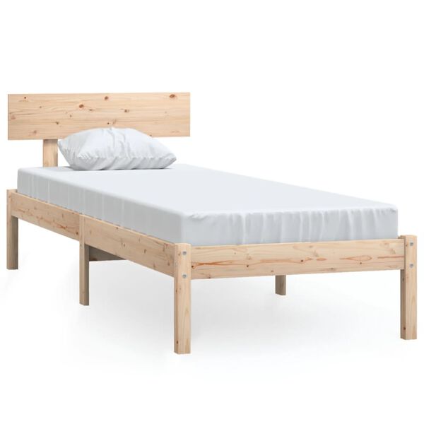 vidaXL Bedframe massief grenenhout 90x200 cm