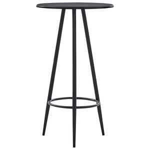vidaXL Bartafel 60x107,5 cm MDF zwart