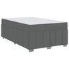 vidaXL Bedframe met matras Donkergrijs 120 x 200 cm Stof
